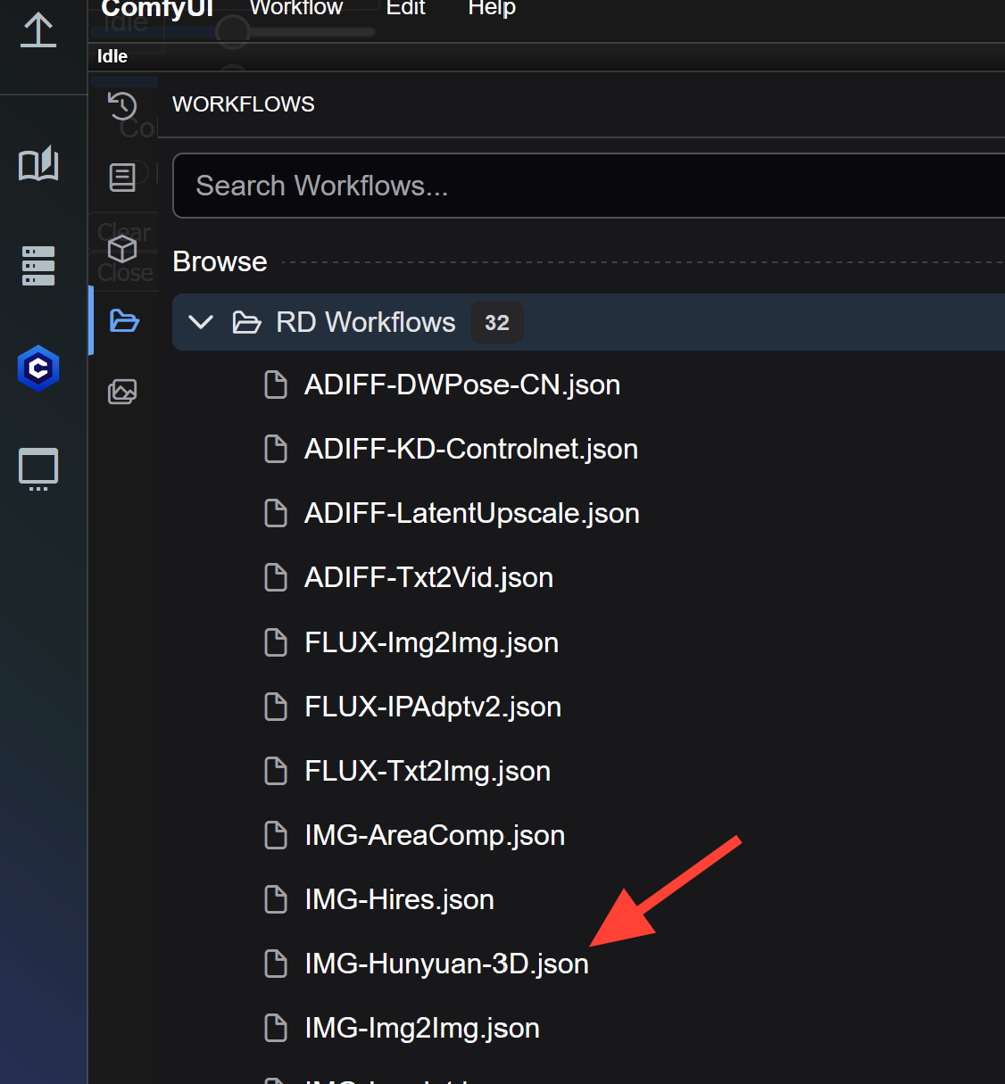 Login to RunDiffusion Go to the RunDiffusion Opensource App Page Click on ComfyUI on the side bar and click select . Setup yo
