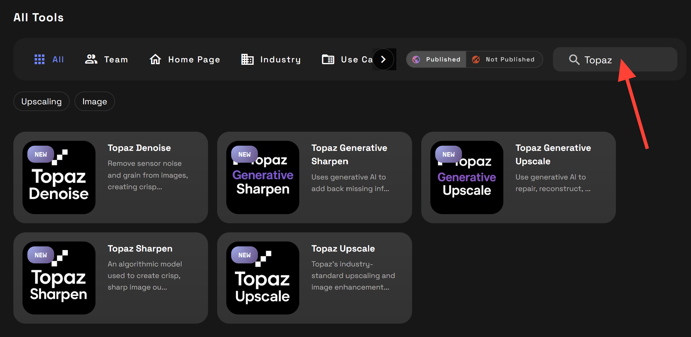 Screenshot showing strong>Tools on the left sidebar