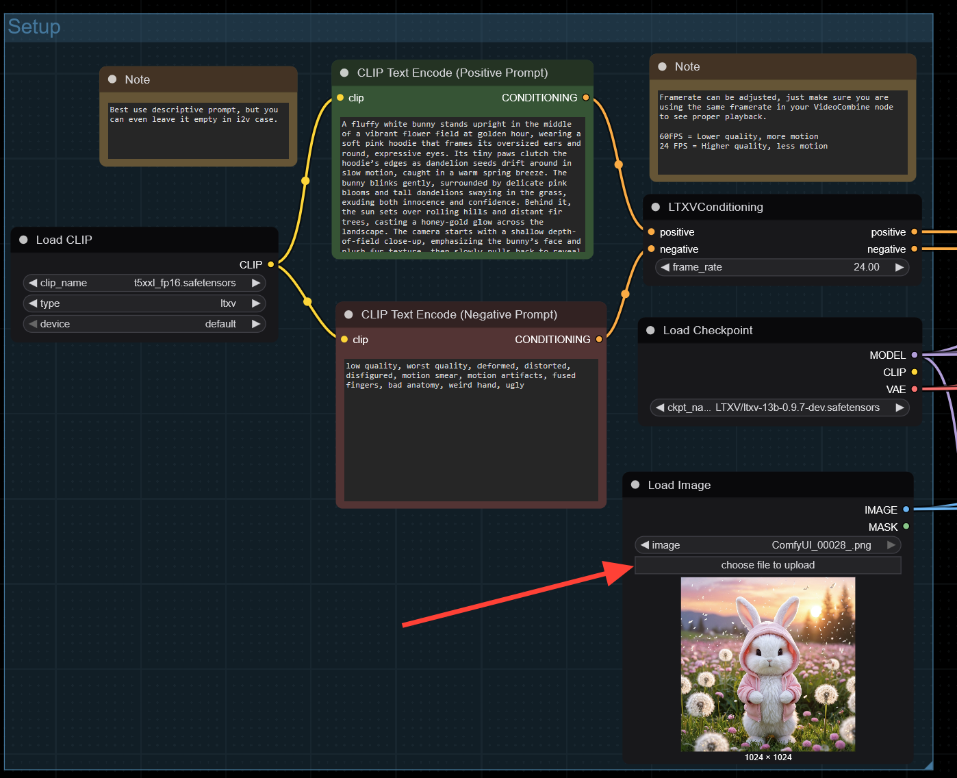 VID-LTX-Txt2Video_V2(1) VID-LTX-Txt2Video_V2(1).json 47 KB download-circle How to Load the LTX Video Workflow in RunDiffusion