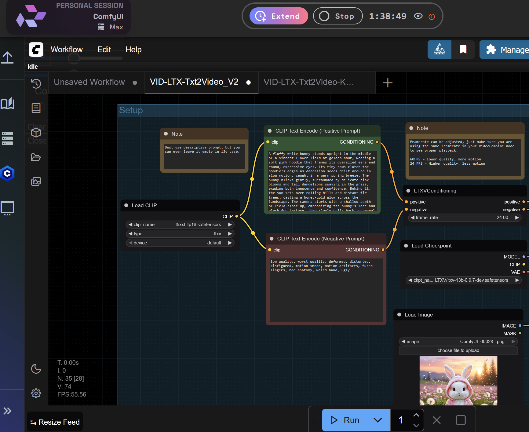 VID-LTX-Txt2Video_V2(1) VID-LTX-Txt2Video_V2(1).json 47 KB download-circle How to Load the LTX Video Workflow in RunDiffusion