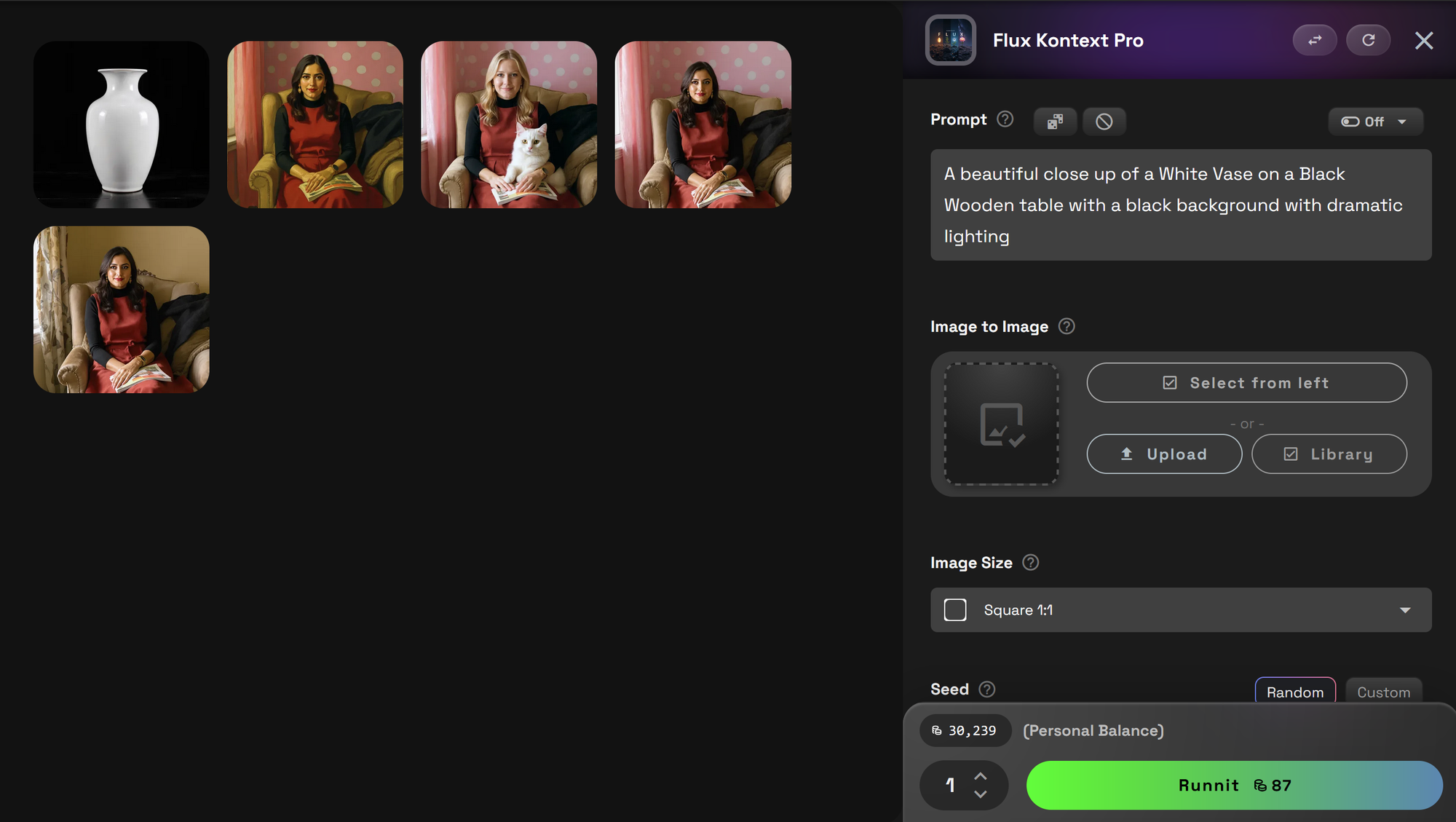 Runnit Platform on RunDiffusion. Click on Tools on the left Side Bar. Search for Flux Kontext. Then click on Flux Kontext Max