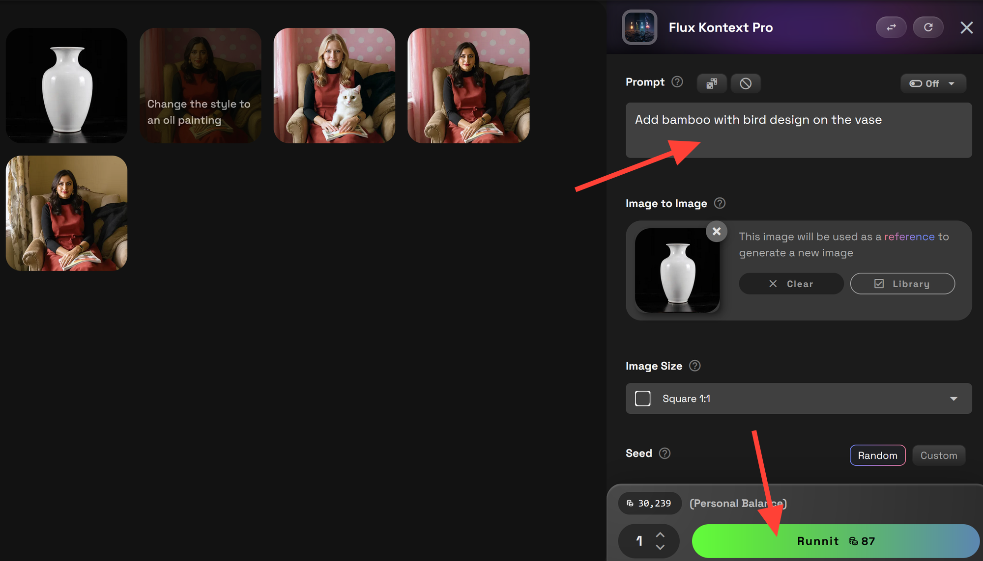 Runnit Platform on RunDiffusion. Click on Tools on the left Side Bar. Search for Flux Kontext. Then click on Flux Kontext Max