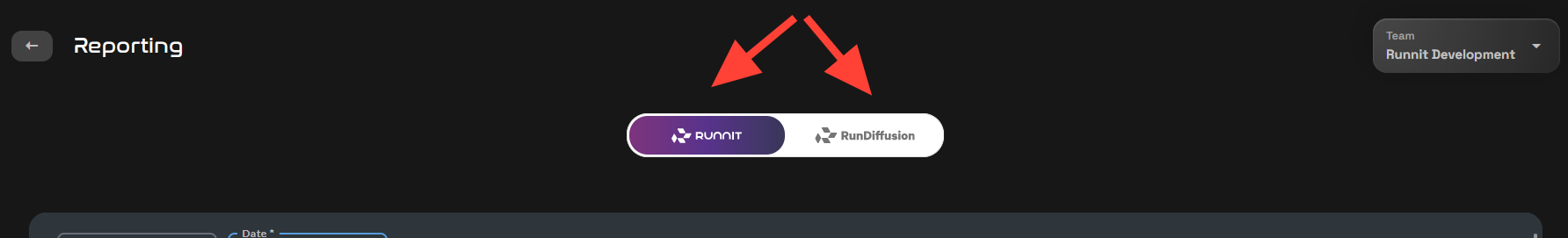 Go to Runnit Click on the Account button in the bottom Left. Then click on Team On the top click on Reporting . You can click