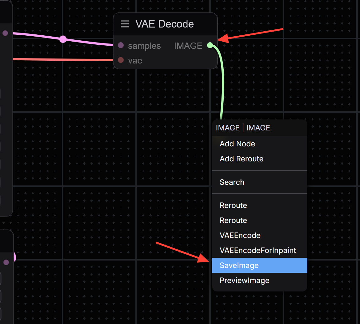 Screenshot showing g 2000w" sizes="(min-width: 720px) 720px"> To complete the workflow, drag a connection from the IMAGE...