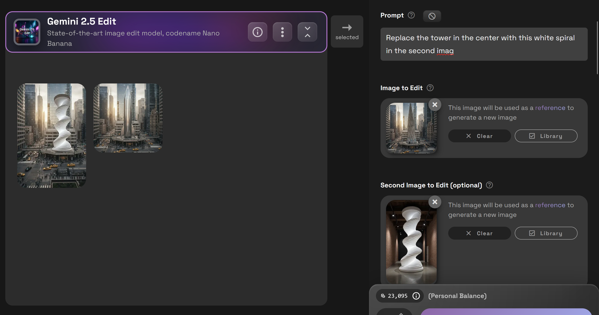 here . Required: Gemini 2.5 Edit Ideogram V3 Reframe Optional (customize as needed): Gemini 2.5 (Text-to-Image generation) Ju