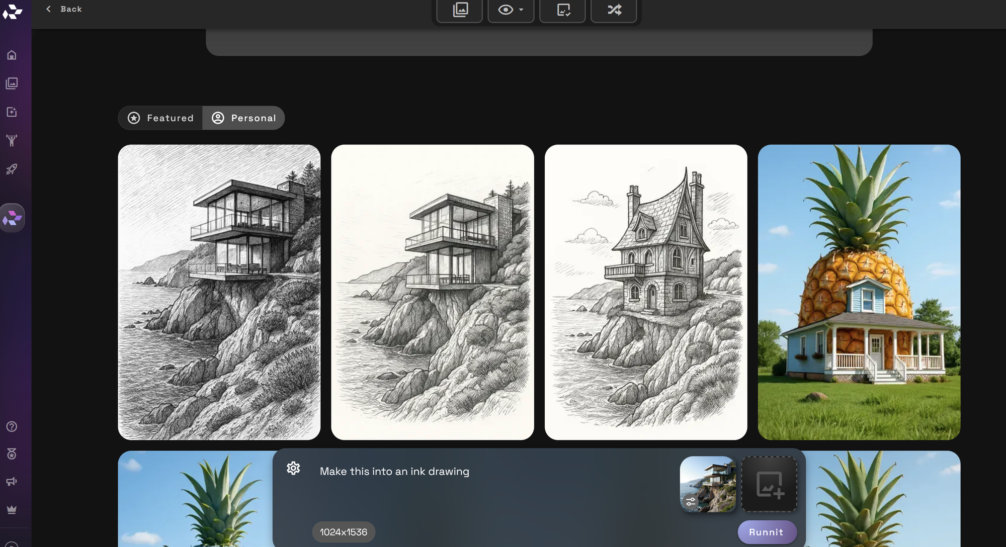Screenshot showing fying which elements from the reference image to use
