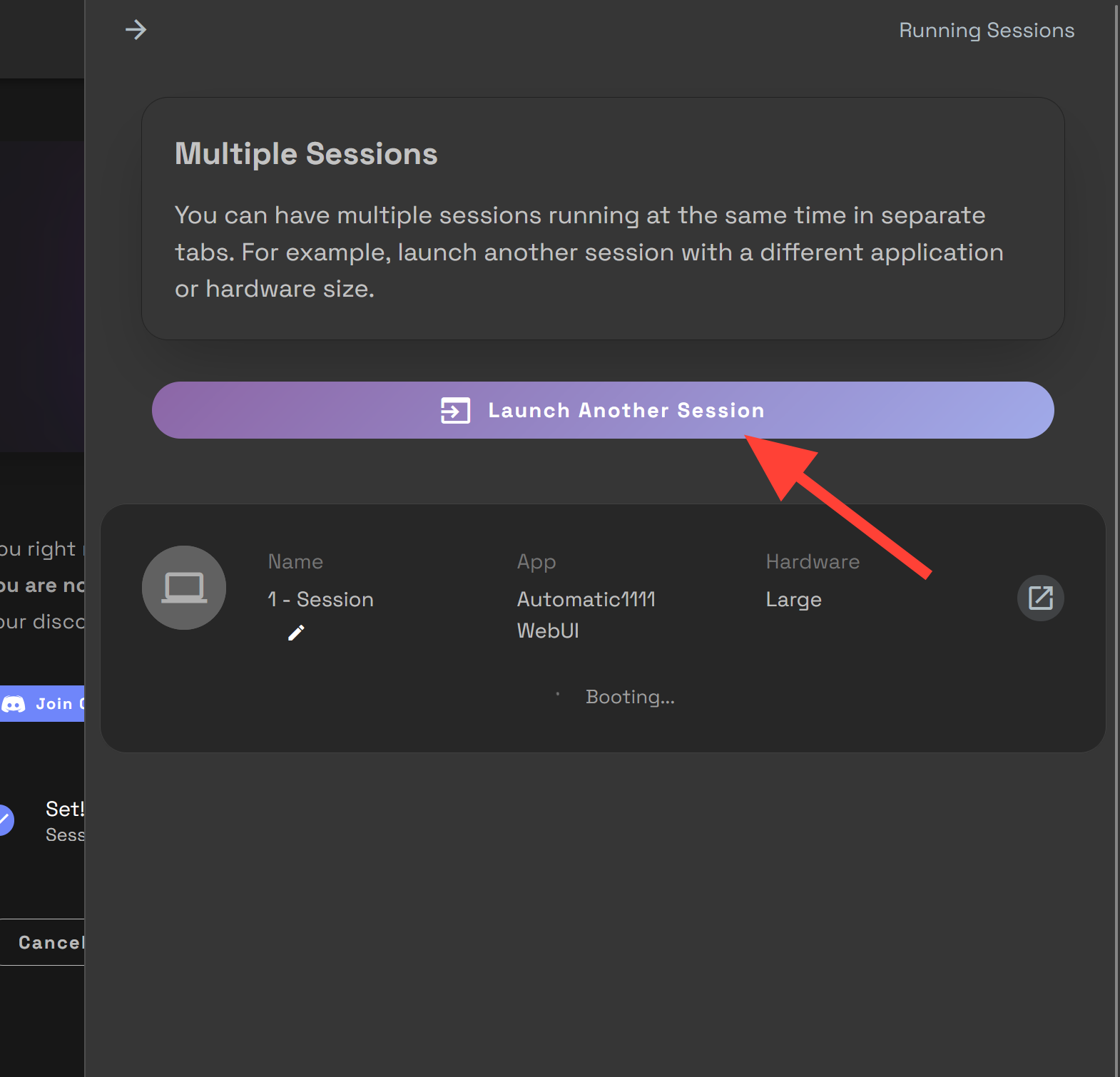 Screenshot showing count