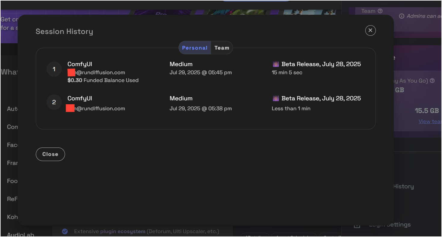 Screenshot showing igure> Inside your account settings, you’ll find Session History