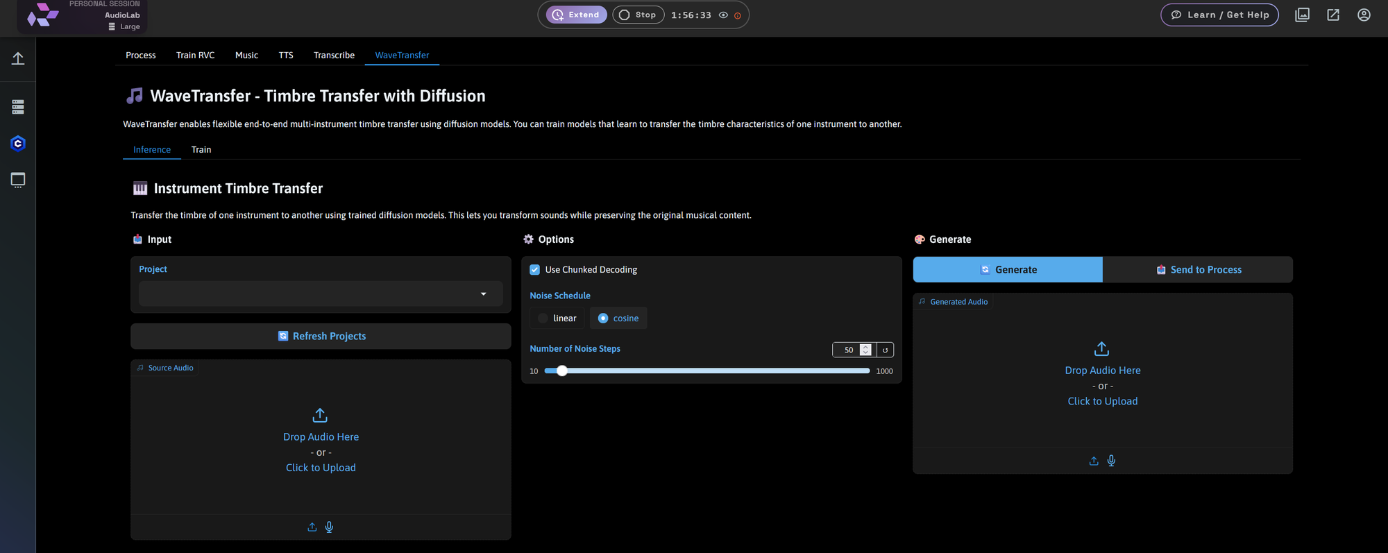Inference screenshot