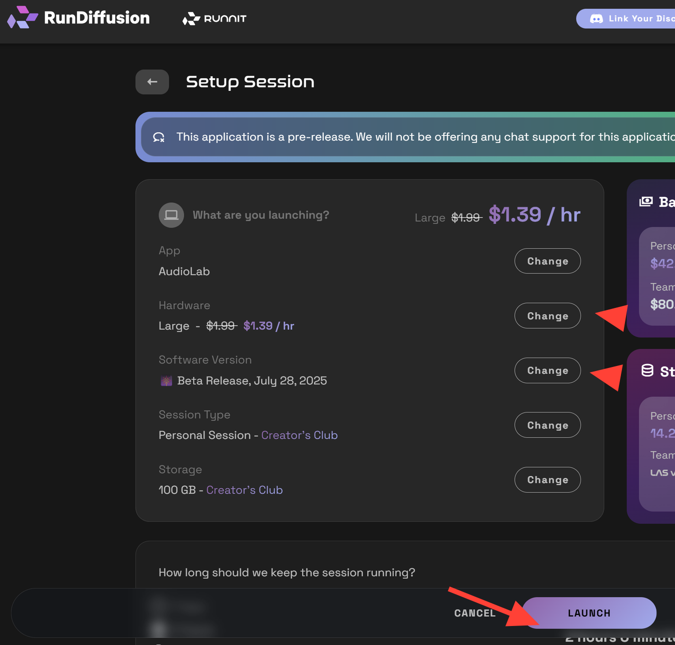 Screenshot showing r audio models as they can be gpu intensive