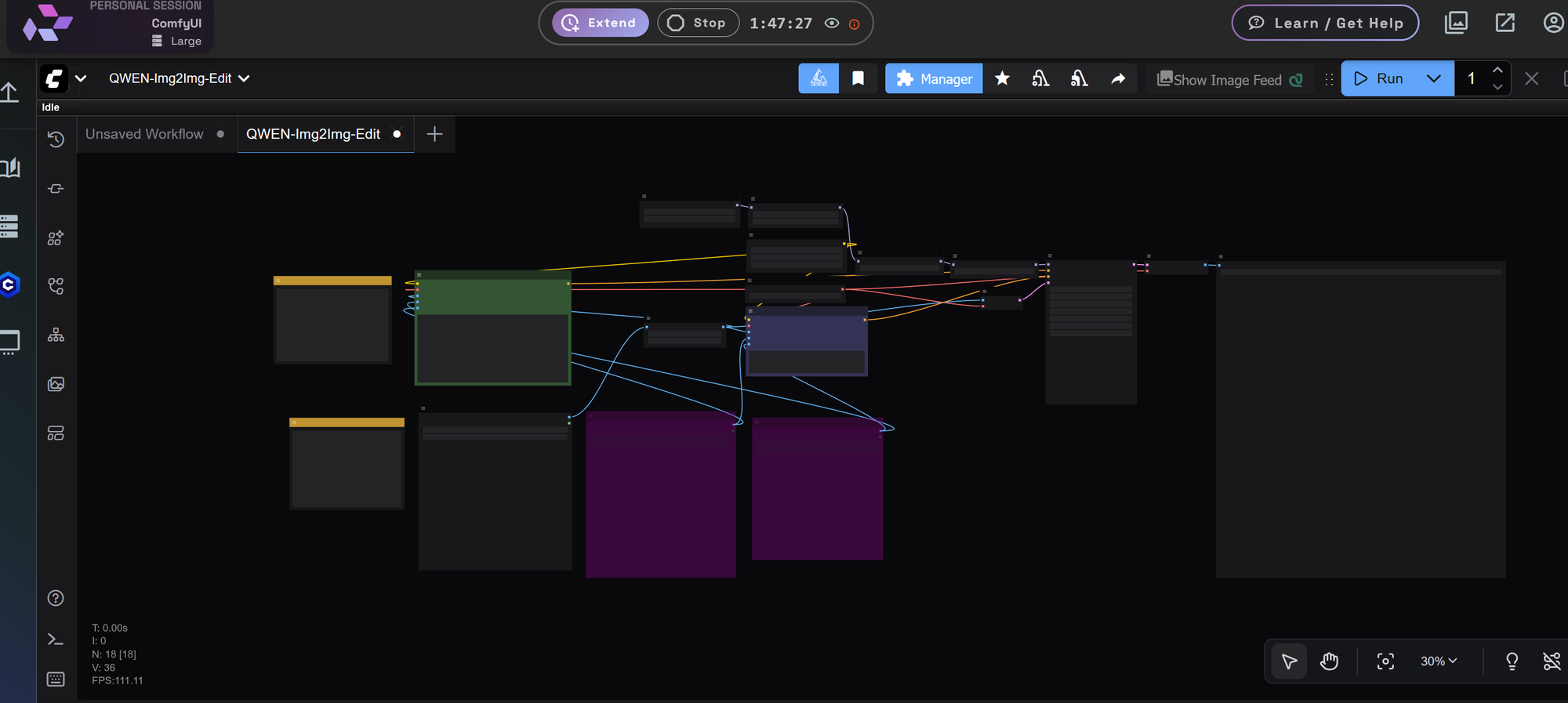 Open Source Apps . On the left sidebar choose ComfyUI then click select . Select ComfyUI on the right side and click Launch .