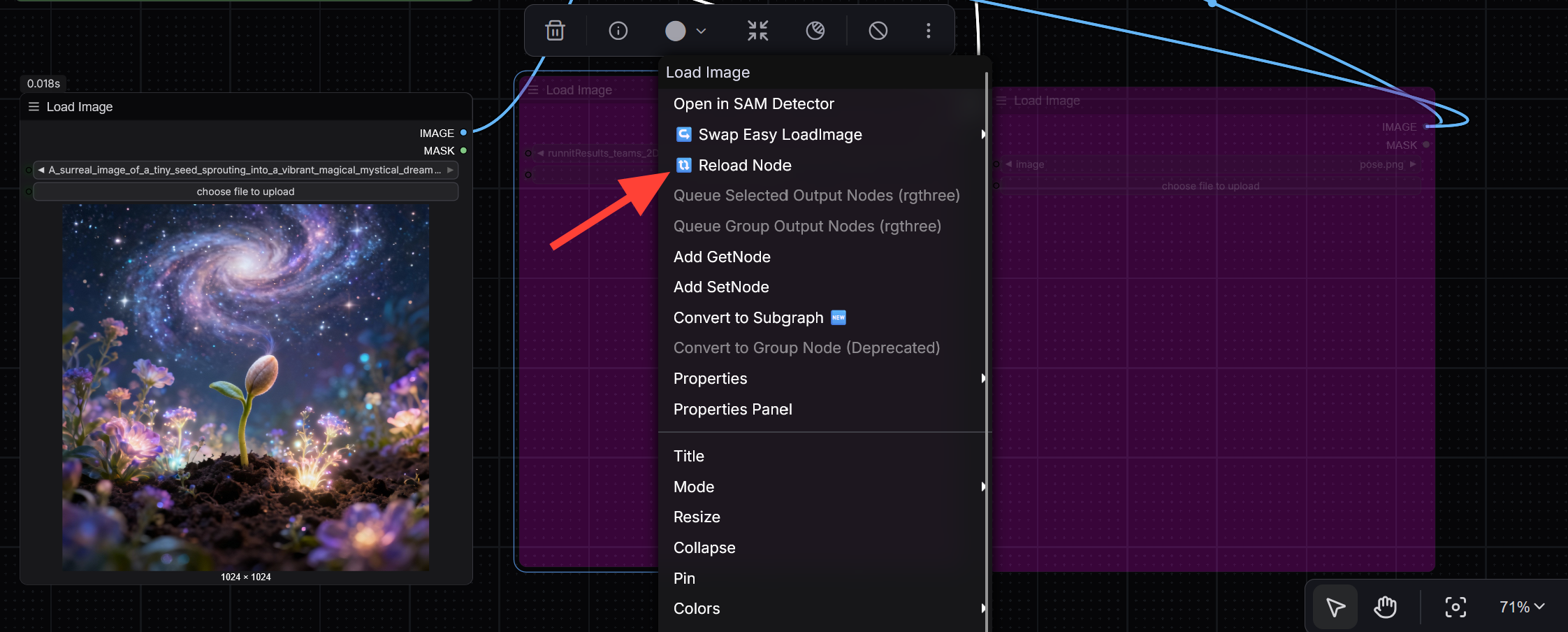 Open Source Apps . On the left sidebar choose ComfyUI then click select . Select ComfyUI on the right side and click Launch .