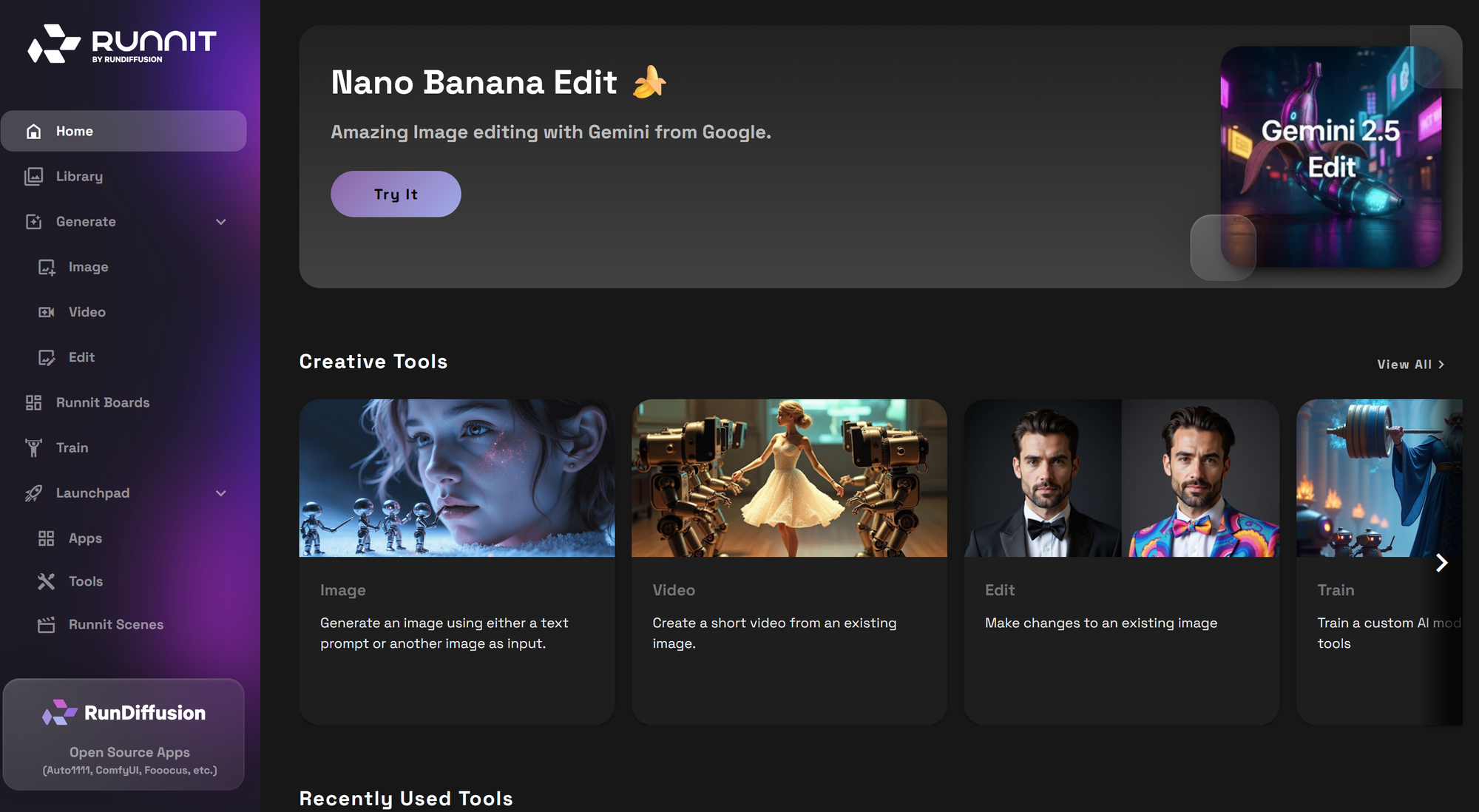 Screenshot showing > Go to our suite of tools