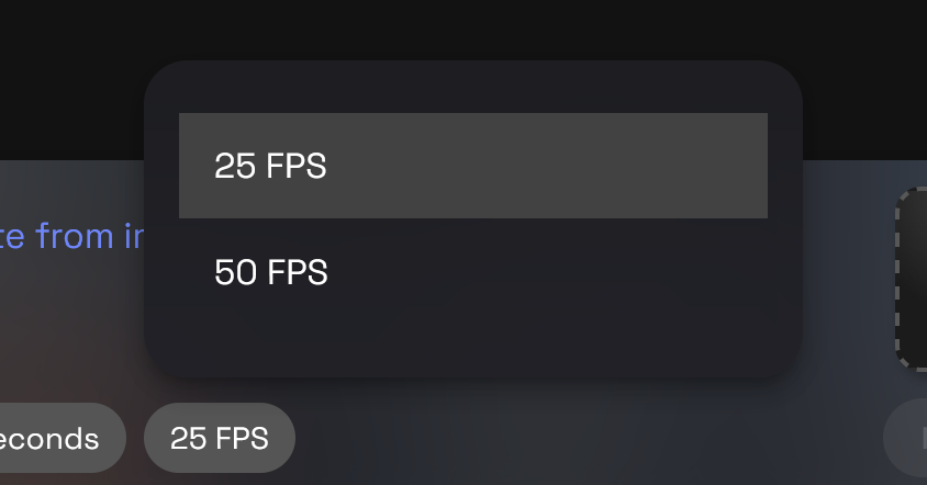 Screenshot showing 804w" sizes="(min-width: 720px) 720px"> Select 25 or 50 frames per second