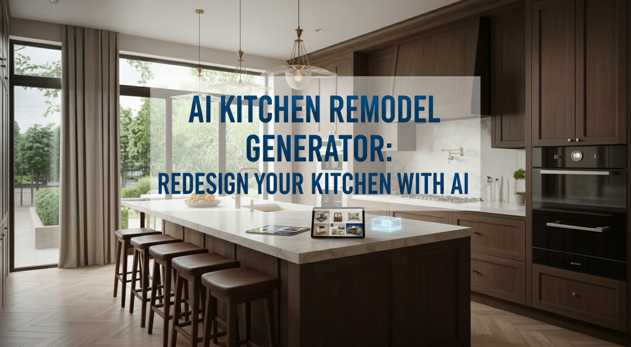 Hero image for AI Kitchen Remodel Generator for Interior Designers: Use AI kitchen remodel tools to visualize layouts, finishes, and design directions faster for interior...