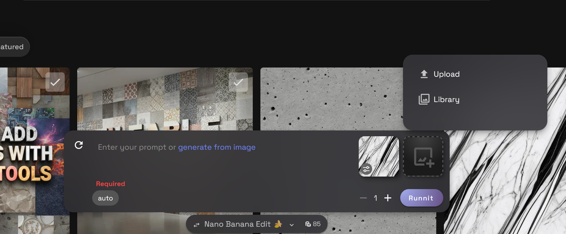Login to your account Go to the RunDiffusion Runnit Platform Click on the left side bar click Generate then click Edit . Sele