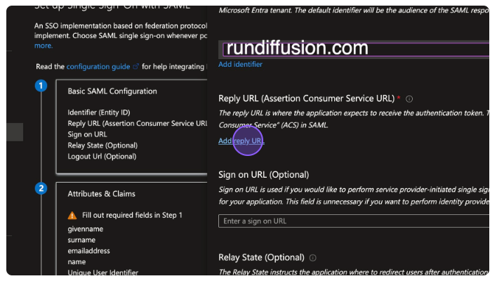 sales@rundiffusion.com . Introduction Setting up Single Sign-On (SSO) for your organization streamlines user access and enhan