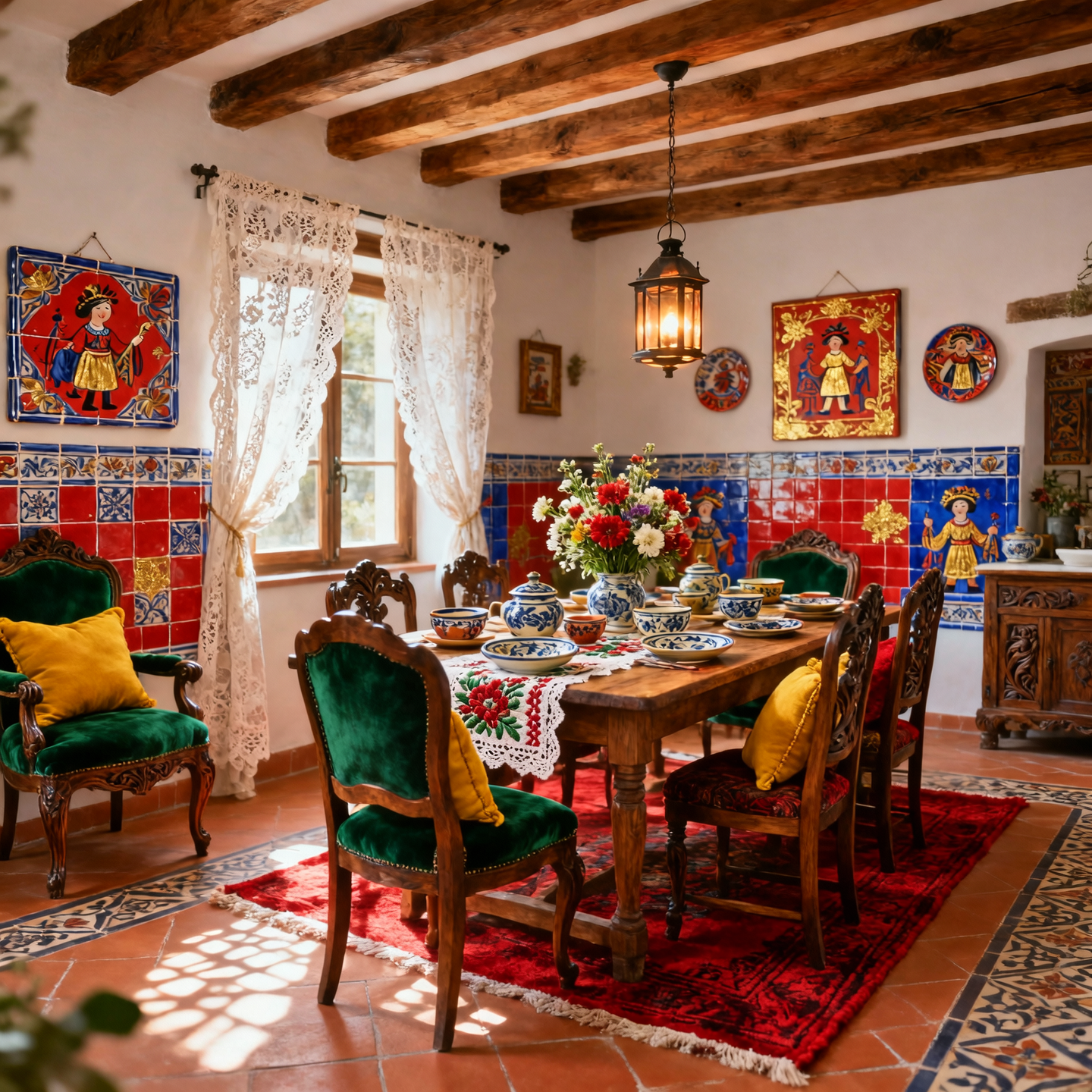 Screenshot showing 720px"> Try Flux [Pro] Ultra Wan 2.5 Image Example Prompt: A beautiful dining area in a traditional...