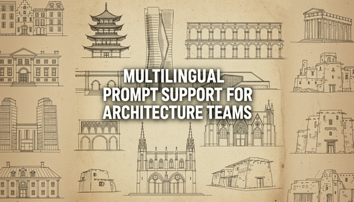 Hero image for Multilingual Prompt Support for Architecture Teams: Learn how Prompt Magic helps architecture teams generate high-quality AI renders in multiple languages on...