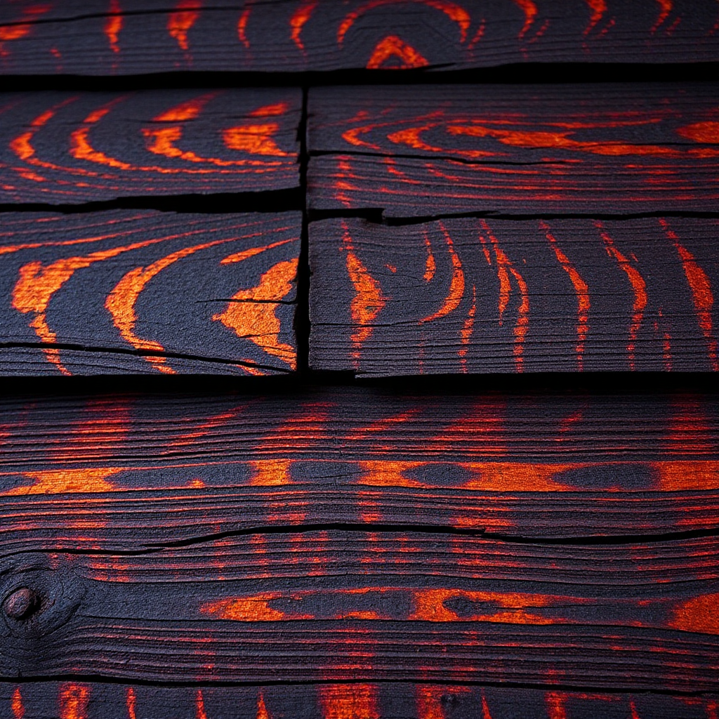 Screenshot showing width: 720px) 720px"> Model: Juggernaut Lightning Flux Prompt: Close-up of burnt wood siding in Shou...