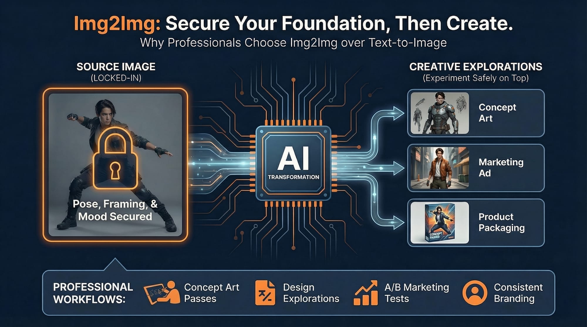 Screenshot showing rt this sketch into a clean 3D render.” Instead of regenerating everything from scratch, these img2img...