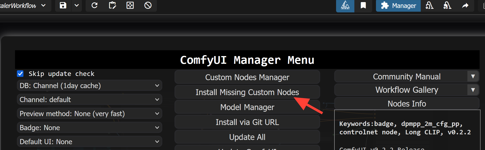 Screenshot showing 1916w" sizes="(min-width: 720px) 720px"> Click on Install missing nodes