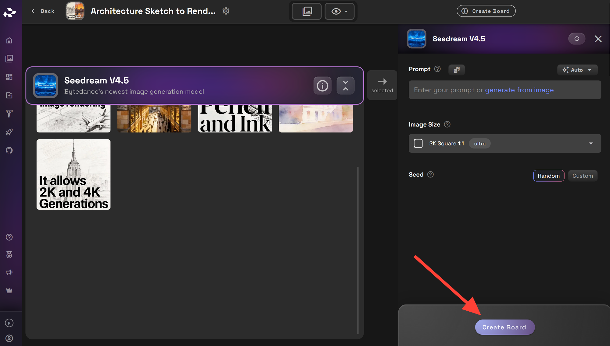 Screenshot showing can scroll down and see the various tools and some premade images to give you an example on how to use...