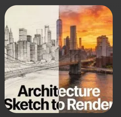 Architecture Sketch to Render screenshot