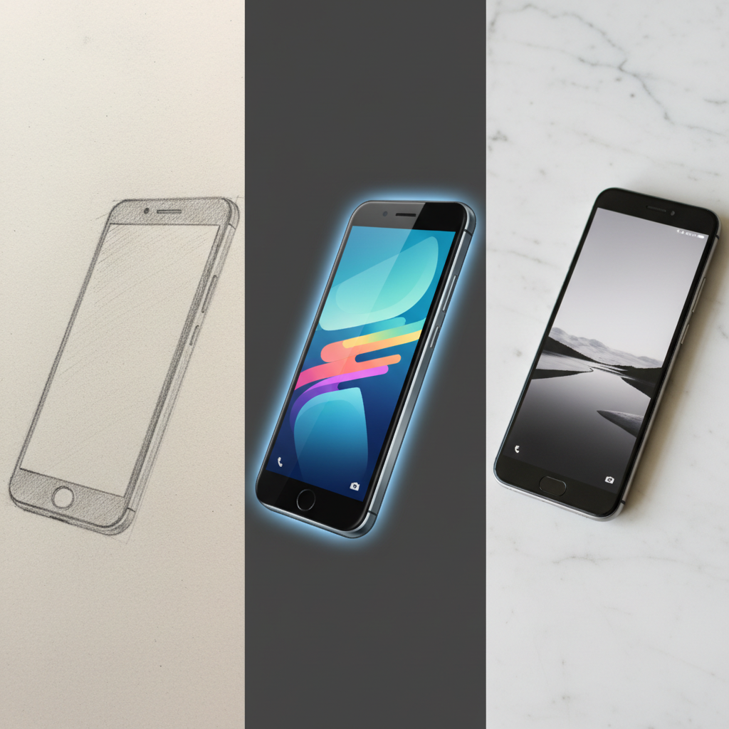 A Coffeemaker in various stages of development