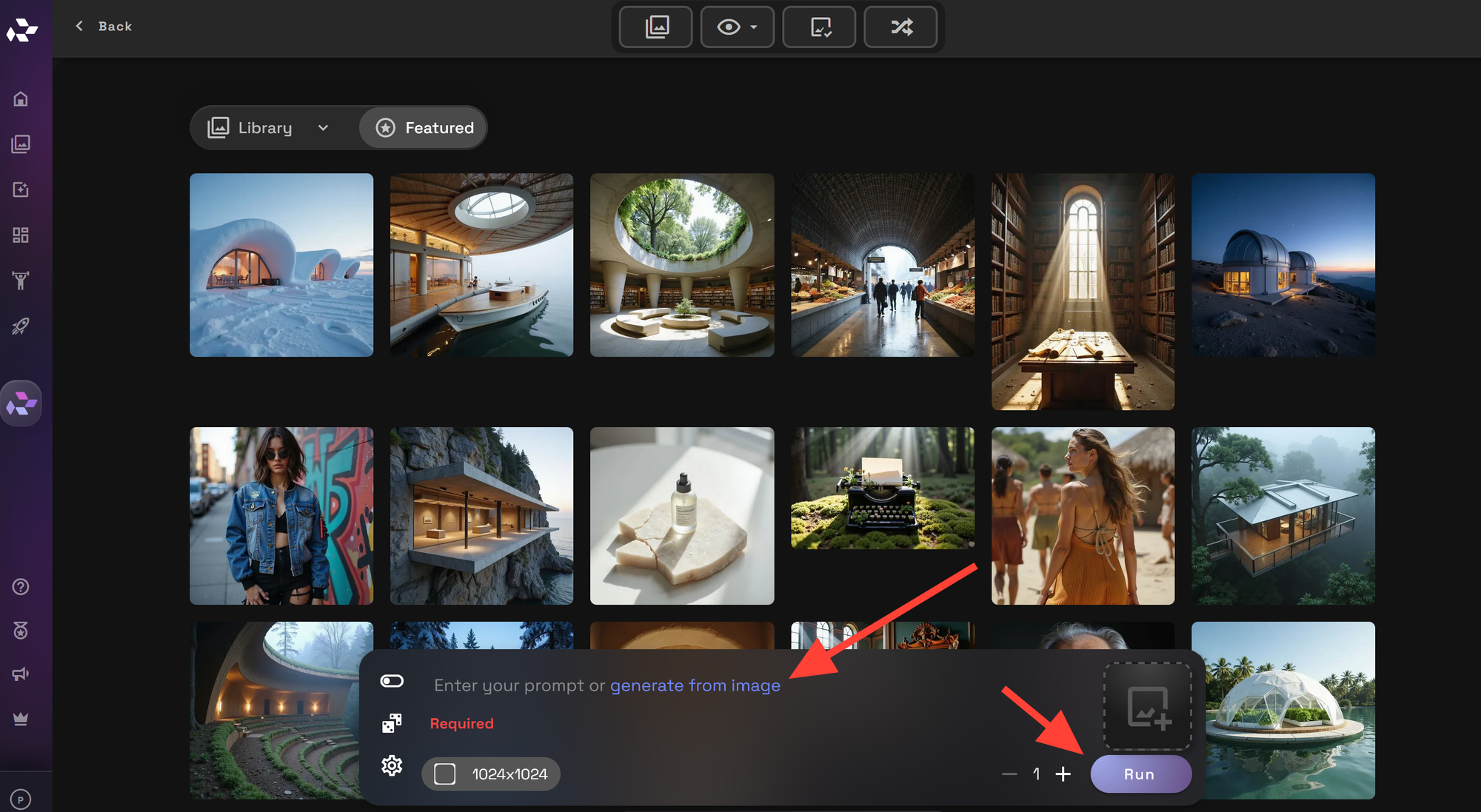 Screenshot showing w, 2144w" sizes="(min-width: 720px) 720px"> Write a Prompt and click Run <img alt=