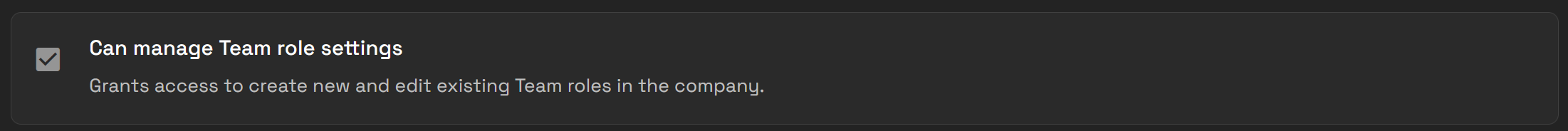 Can Manage Team Role Settings screenshot