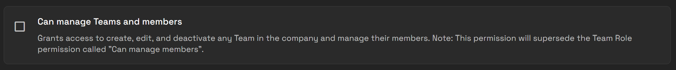 Can Manage Teams and Members screenshot