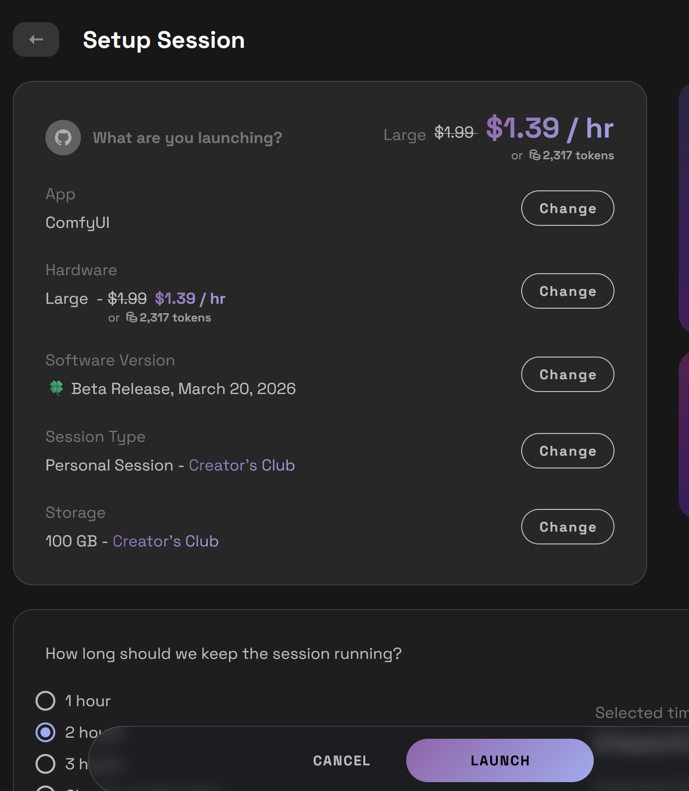 Choose Beta Build and click Launch