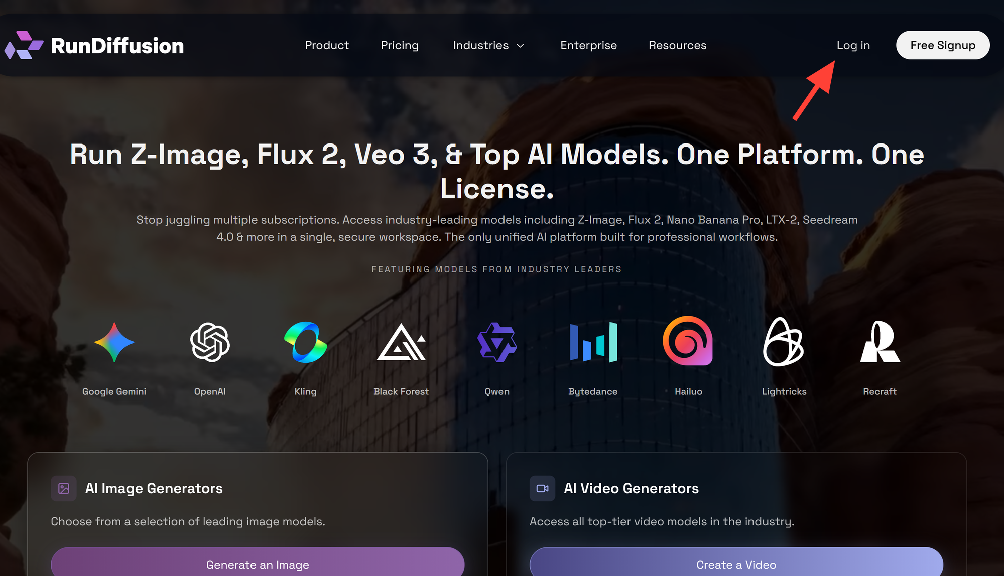 Try Kling O3 Standard Reference Video to Video You can also access it manually Login to RunDiffusion Open RunDiffusion's Runn
