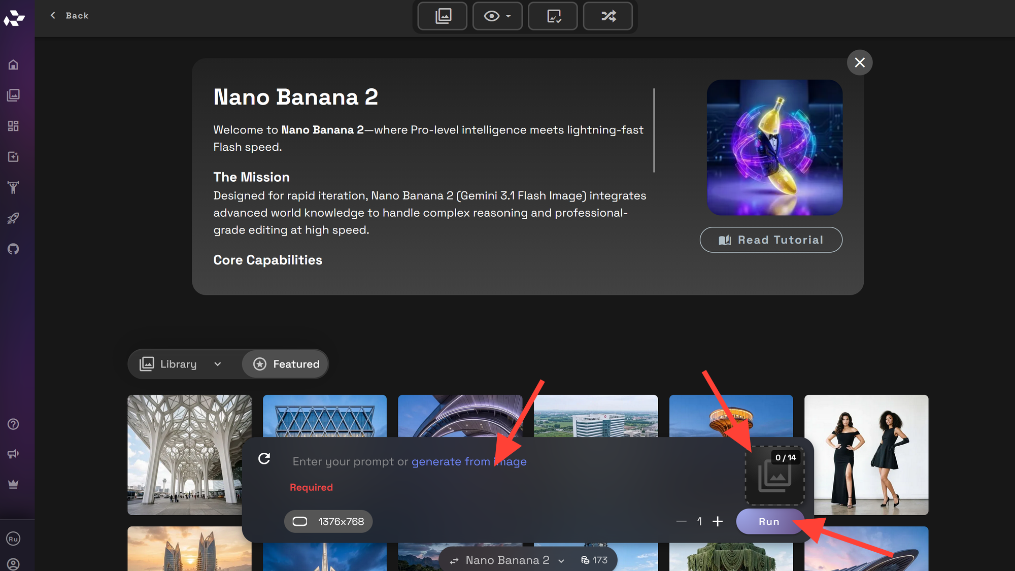 RunDiffusion upload reference image and prompt step 6