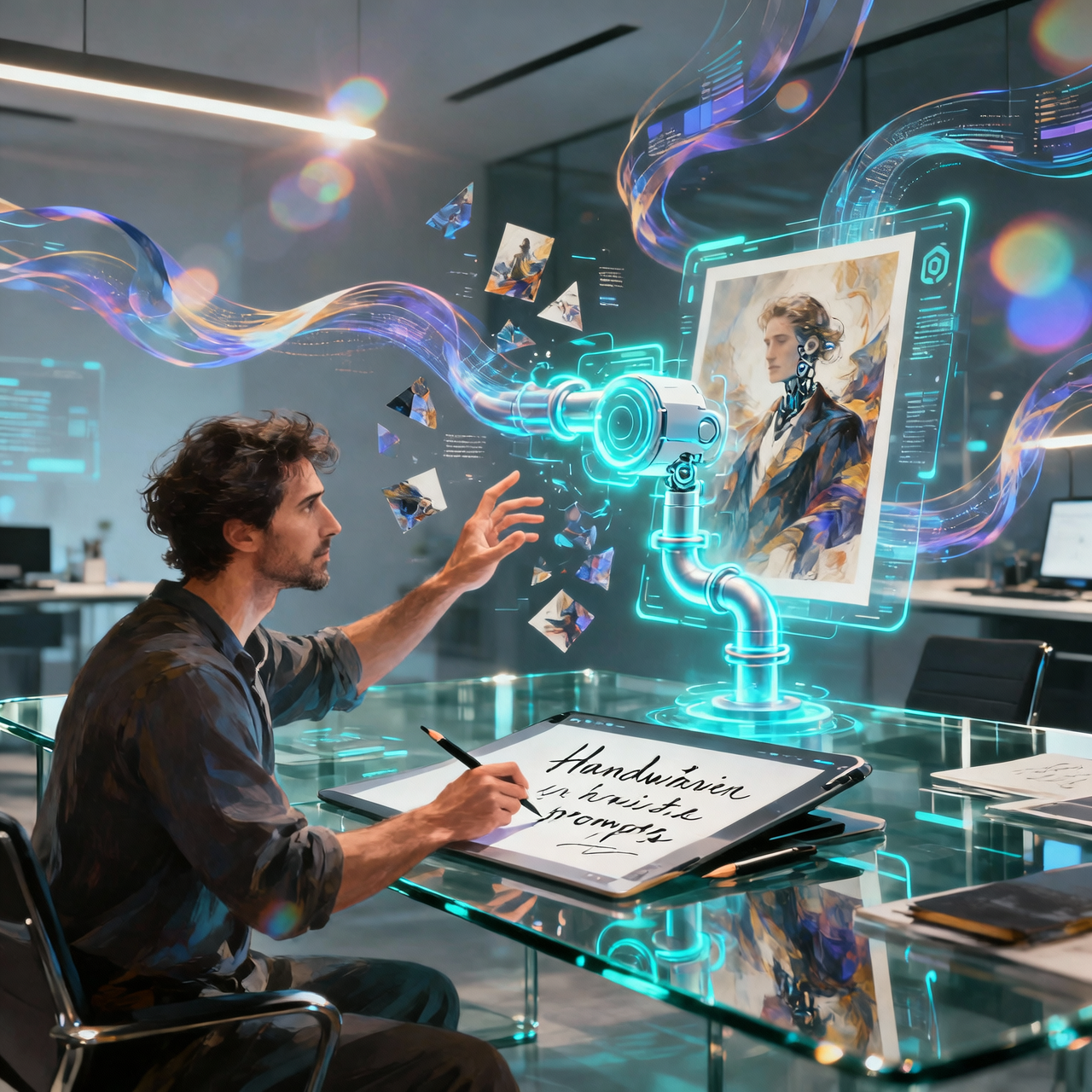 Editorial AI image workflow visual created with Wan 2.5 Image