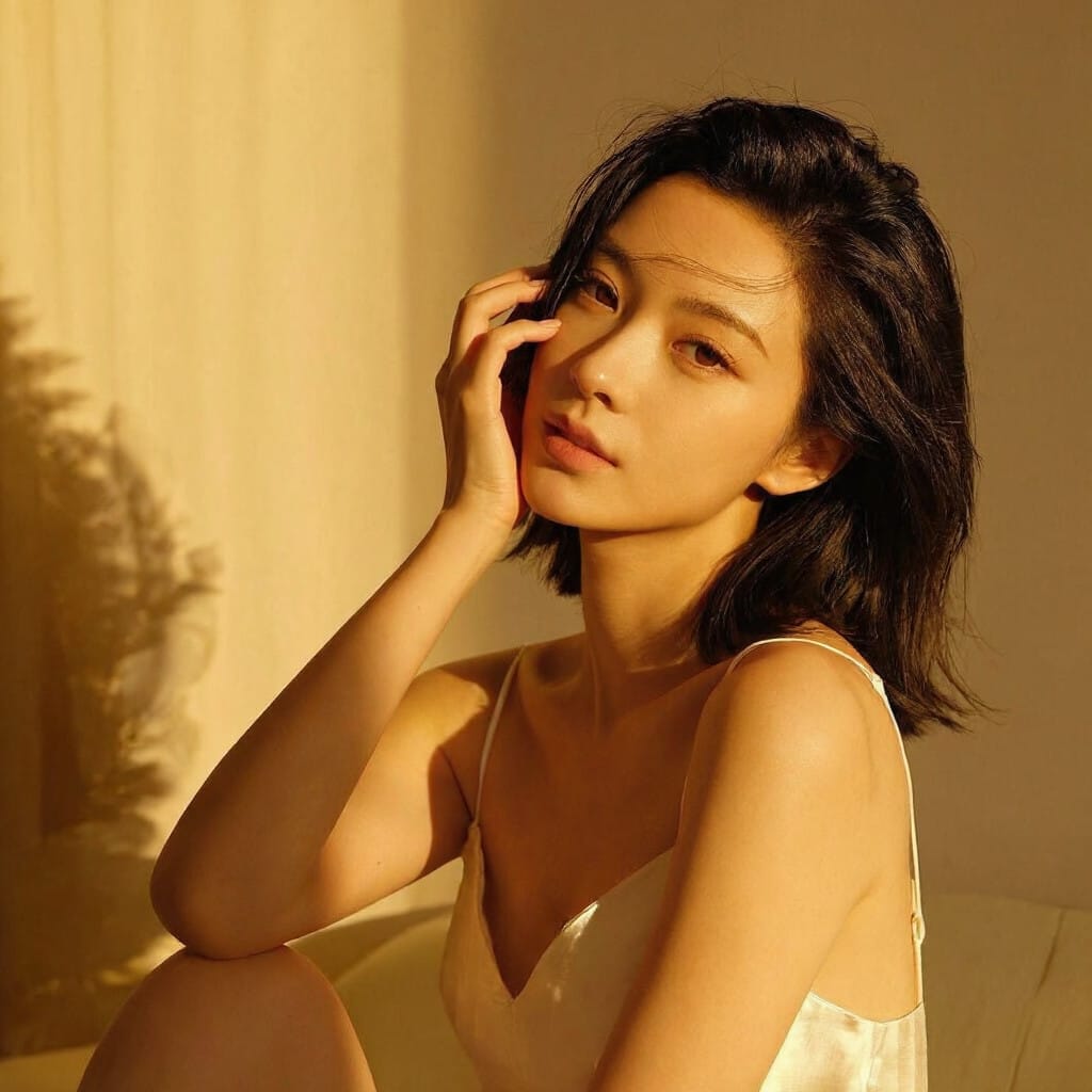 Specific color decision example for golden sunlight