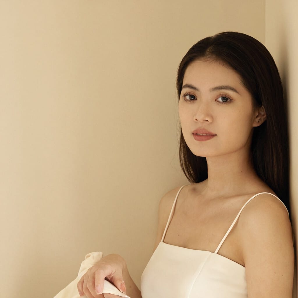 Specific color decision example for pale beige wall