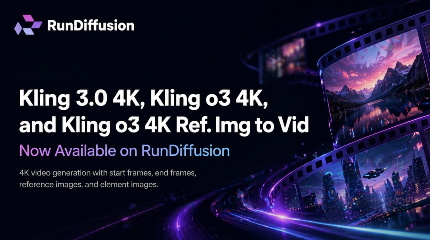 Kling 3.0 4K, Kling o3 4K, and Kling o3 4K Ref. Img to Vid Are Now Available