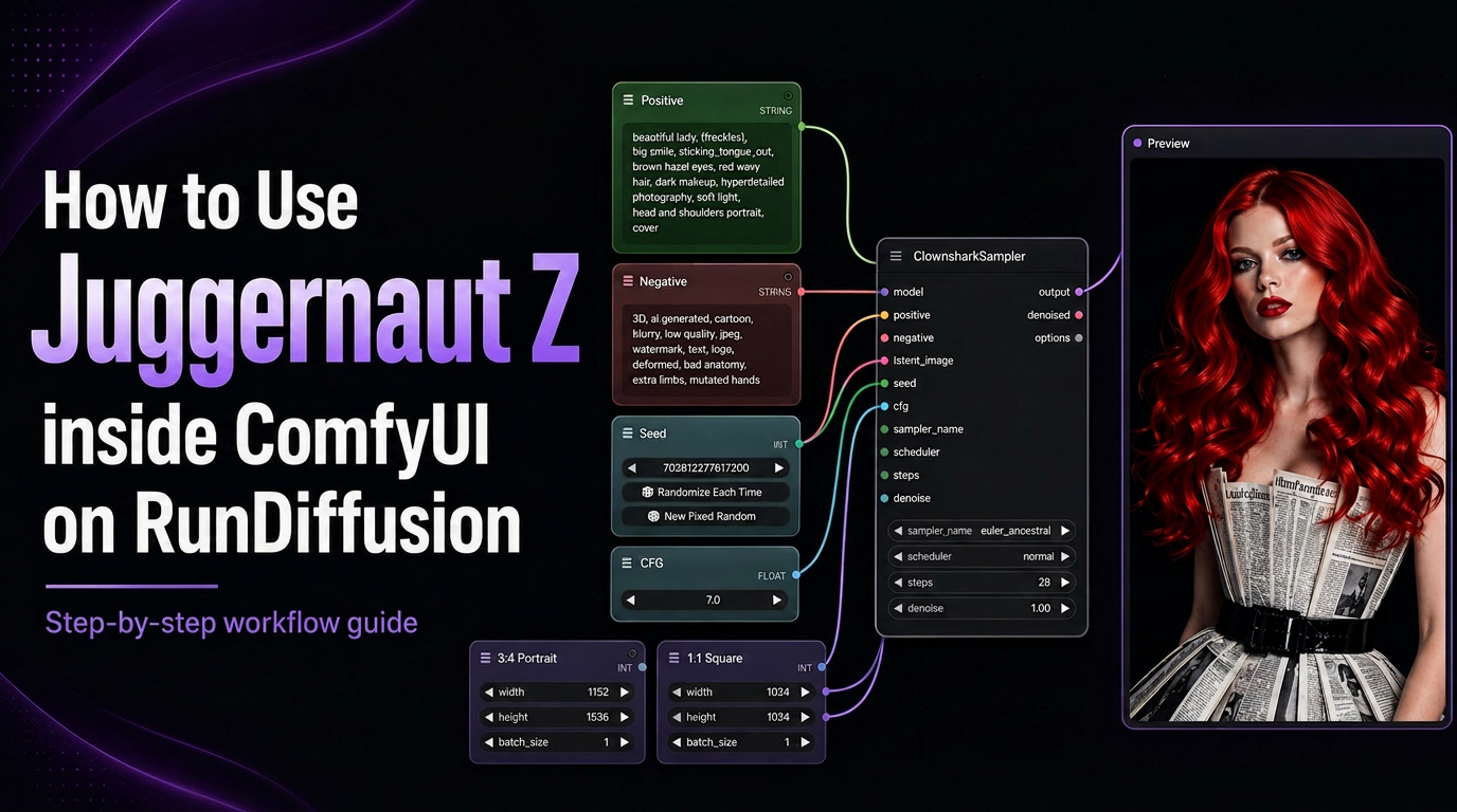 How to Use Juggernaut Z inside ComfyUI on RunDiffusion