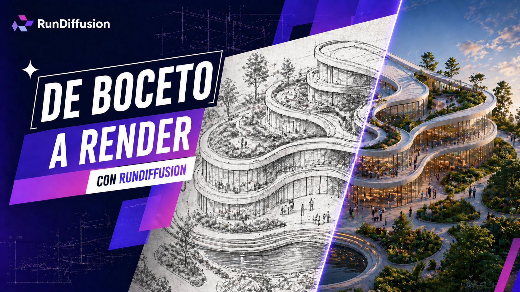 De boceto a render con RunDiffusion