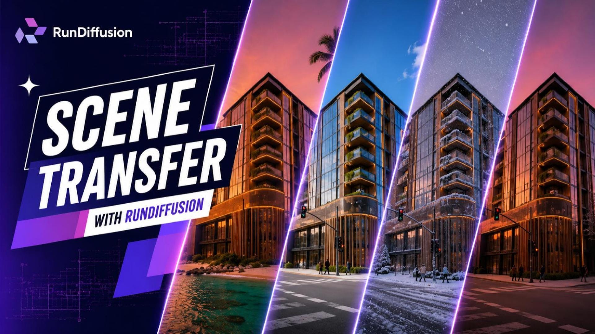 Scene Transfer on RunDiffusion