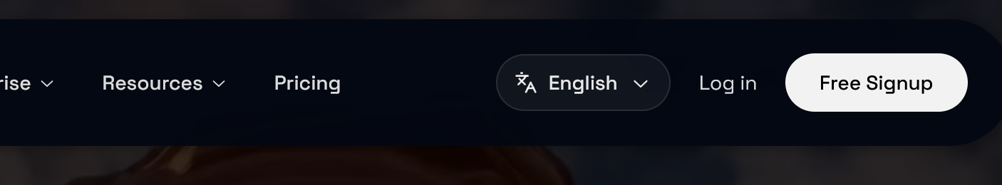 RunDiffusion website navigation with the Log in link in the upper-right corner