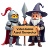 Hero image for Video Game Asset Generator: Use the Video Game Asset Generator on Runnit to create 2D characters, icons, props, and UI elements from...