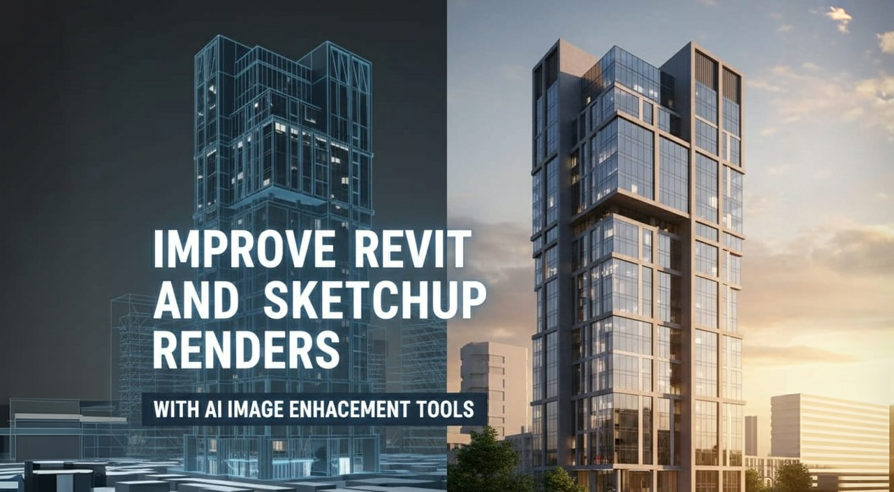 Improve Revit and SketchUp Renders with AI Image Enhancement Tools | RunDiffusion