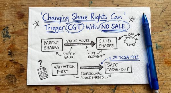 Changing Share Rights Can Trigger CGT With NO SALE