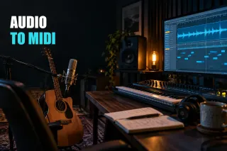 Music studio and equipment related to the article