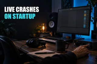 Editorial cover for Ableton Crashes on Startup: Isolate the Cause, created with GPT Image 2.5 Sunburst