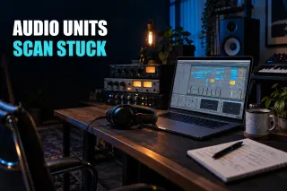 Music studio and equipment related to the article