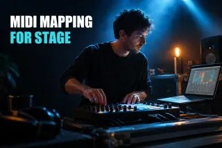 Editorial cover for MIDI Mapping Ableton Live for Performance: Safe Controls and Ranges, created with GPT Image 2.5 Sunburst